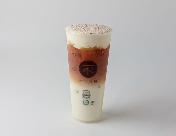Black Tea Latte with Brown Sugar Cheese Foam