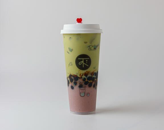 Kyoto Matcha with Taro and Boba